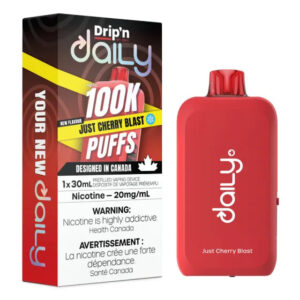 Drip'n Daily by Envi 30ML Disposable Vape - 100K Puffs - Just Cherry Blast
