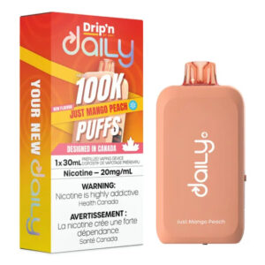 Drip'n Daily by Envi 30ML Disposable Vape - 100K Puffs - Just Mango Peach